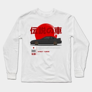 Tuner Black Prelude MK5 JDM Long Sleeve T-Shirt